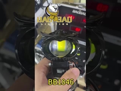 80 فولت تصميم البومة بيضاء صفراء حلقة أكريليك الدراجة النارية مصابيح LED