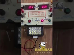 مستطيل 15 شعاع بلاستيكي أحمر أزرق أبيض مصباح LED للدراجة النارية