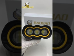 البلاستيك الأخضر الأصفر 3 مصباح أمامية الدراجة النارية LED أضواء الملحقات الدراجة النارية