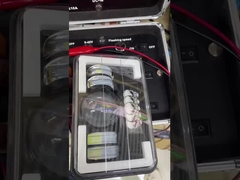 البلاستيك الألومنيوم 5 بوصة الجمجمة أبيض أصفر سيارة مصابيح LED أمامية Moto Spotlight