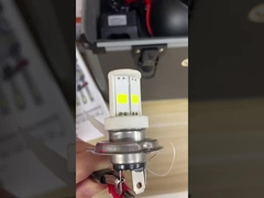 12v H4 H6 BA20D لون أبيض المعدنية LED مصباح داخلي الدراجة النارية لهوندا سوزوكي