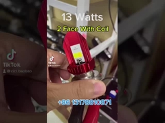 H4 المعدن أبيض أصفر مزدوج اللون 2 وجه مع الملف الدراجة النارية مصباح LED