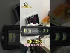 المعدني العالمي أبيض أصفر ذو لونين دراجة نارية مصباح LED أمامية سيارة ضوء عمل