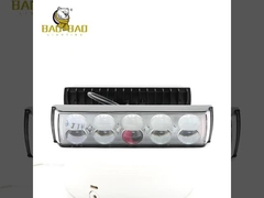 ضوء تحذير أحمر أزرق القماش المعدني مصباح أمامية لمصباح الضباب للدراجة النارية