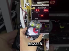 أضواء ضباب بيضاء صفراء على شكل ضفدع عيون شيطانية أضواء دراجات نارية من الألومنيوم 12-80 فولت