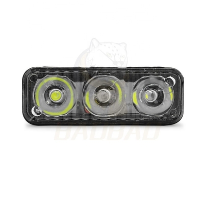 3 مصباحات LED 9W فلاش ثابت ضوء مقاوم للماء للدراجة النارية