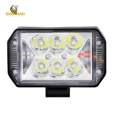بلاش أبيض أزرق أحمر المعدني مصباح LED أمام الدراجة النارية ضوء الضباب